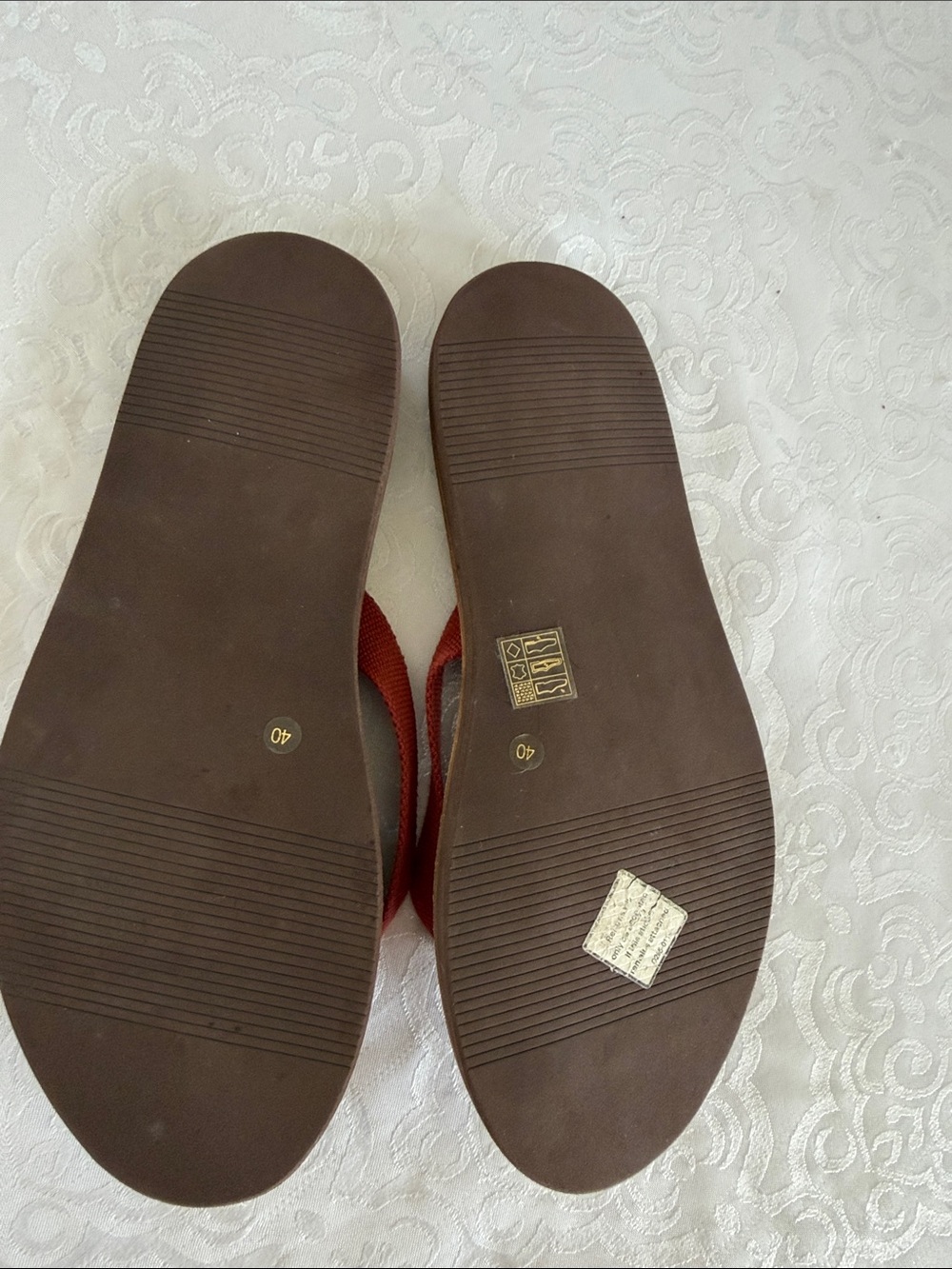 Brunello Cucinelli Brown Sandals with Red Straps - Picture 7 of 16